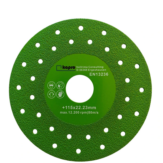 Volldiamantbeschichtete 115-mm Diamantscheibe mit ultradünner 1,8 mm Schnittfuge