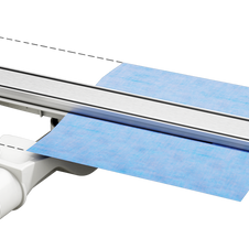 Duschrinne ARTstream Edelstahl geschliffen als Komplettset mit Siphon und Dichtmanschette