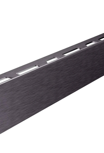 Boden-Gefällekeil in Oberfläche anthrazit geschliffen. Vorderansicht.