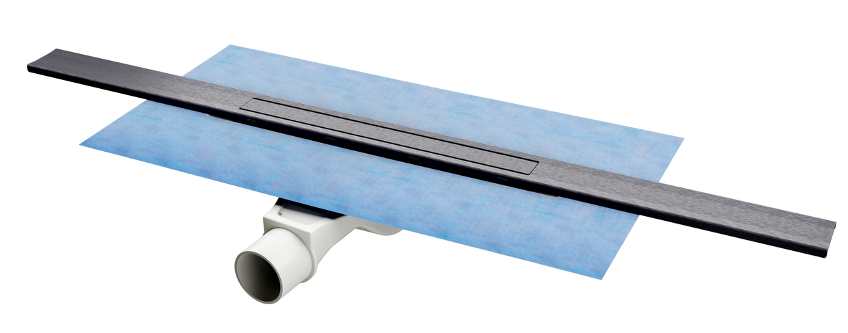 Komplettset Duschrinne Pera mit Dichtmanschette & Siphon