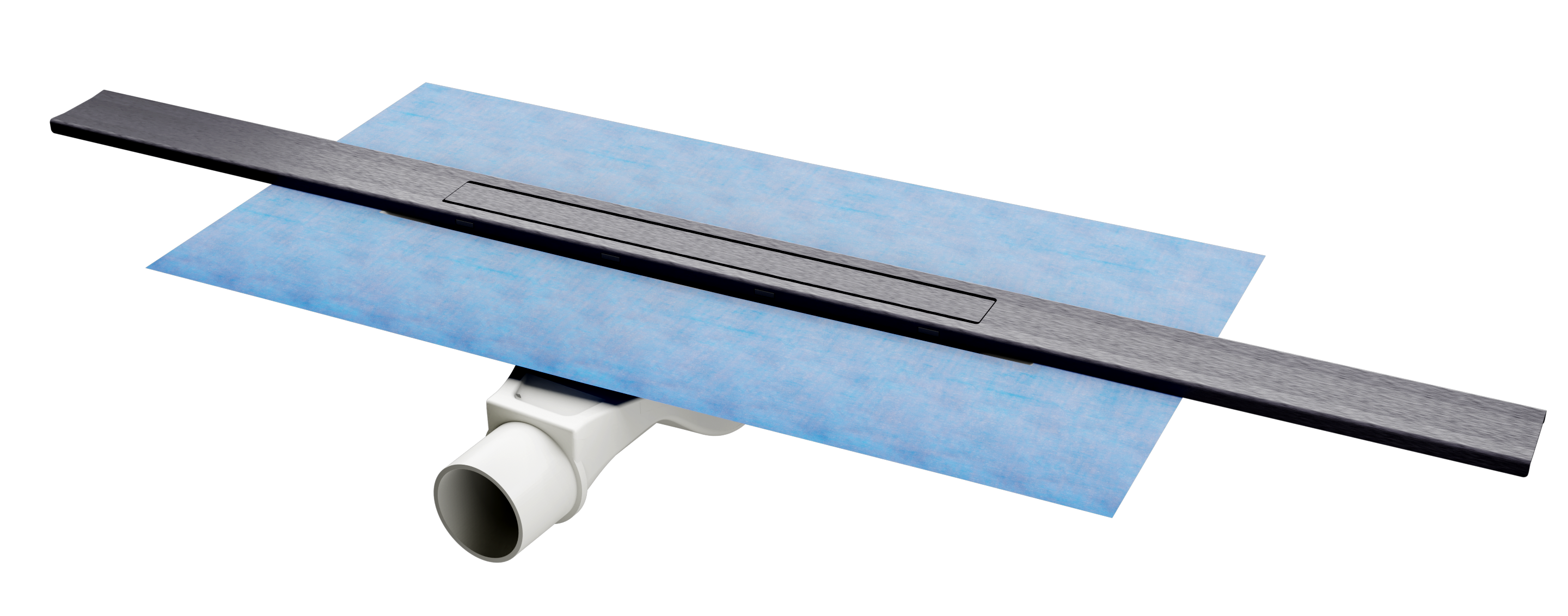 Komplettset Duschrinne Pera mit Dichtmanschette & Siphon