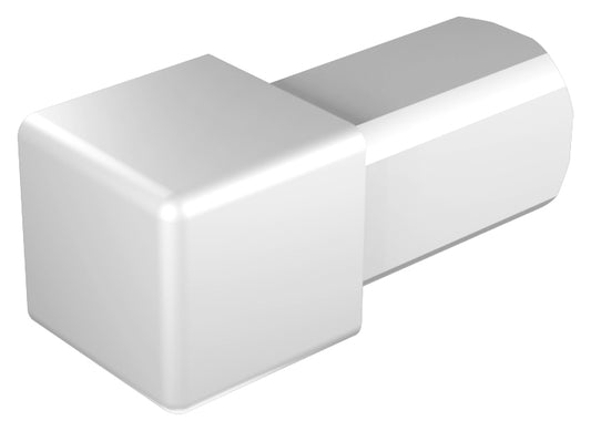 Eckstück Quadratprofil Edelstahl glänzend