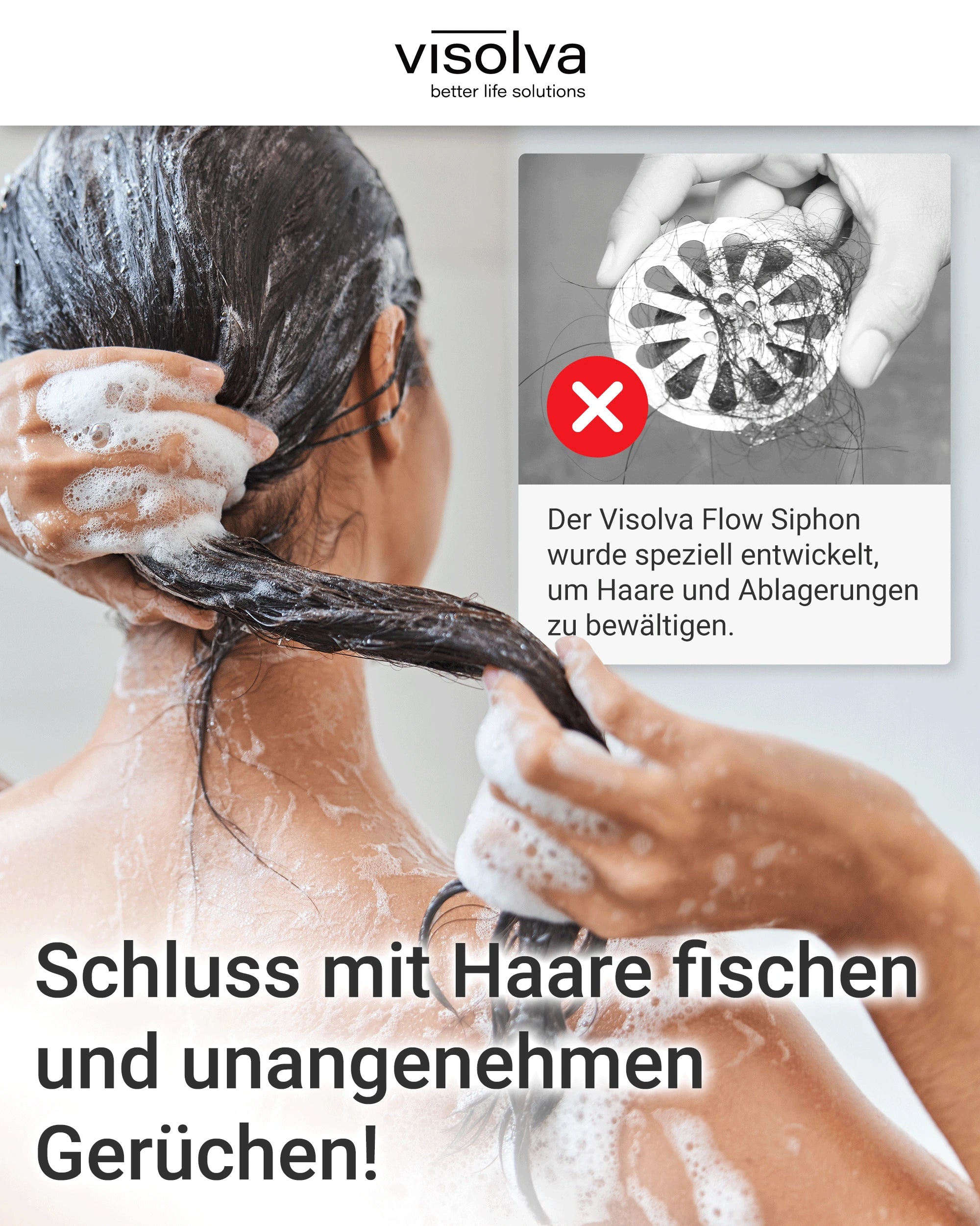 Visolva Flow - keine Haarablagerungen