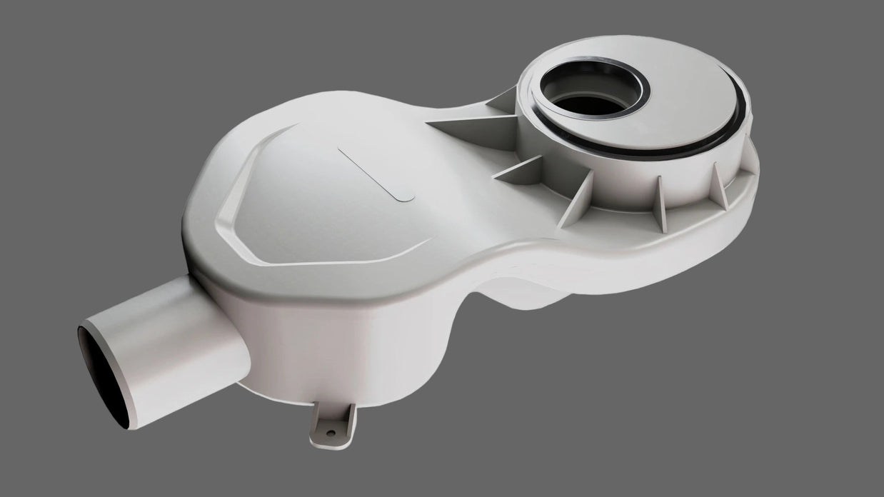 Bodenablauf DN 50 horizontal für flachen Estrichaufbau