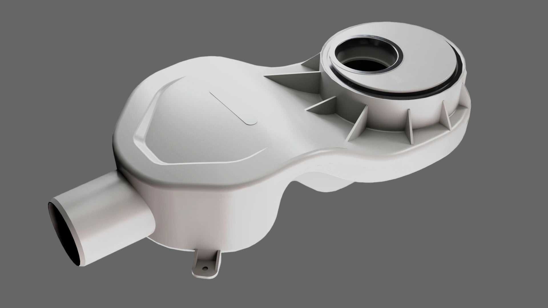 Bodenablauf DN 50 horizontal für flachen Estrichaufbau