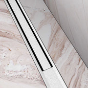 wandnahe Duschrinne Edelstahl in bodenebener Walk-in Dusche