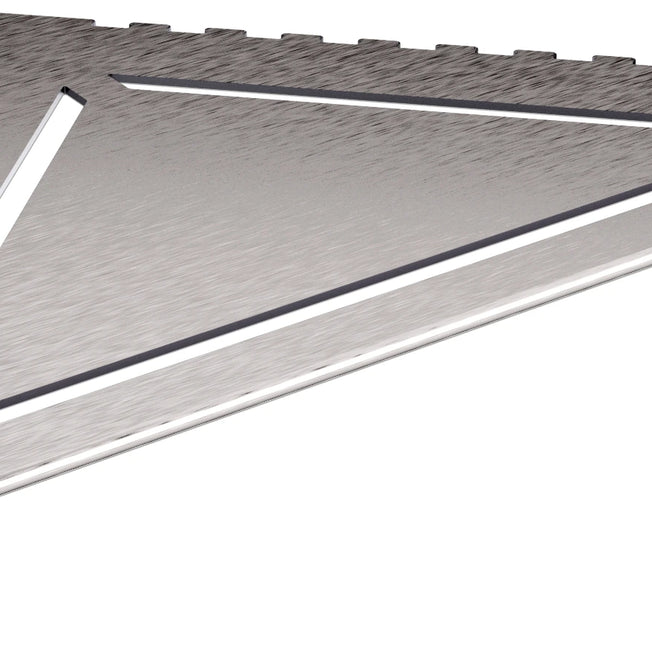 Duschablage Nova anthrazit aus Edelstahl fliesenbündig