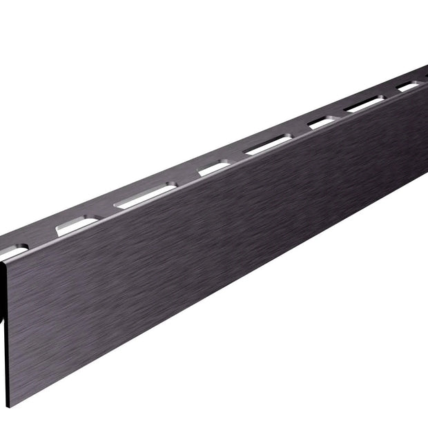 Gefällekeil aus Edelstahl in Anthrazit für bodengleiche Dusche mit 2-%-Neigung