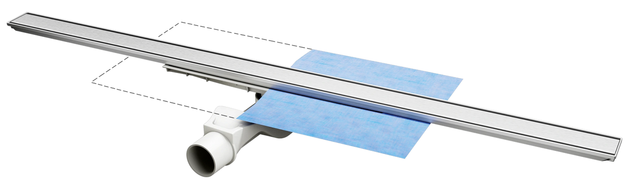 Duschrinne ARTstream Edelstahl V2A befliesbar für bodenebene Dusche