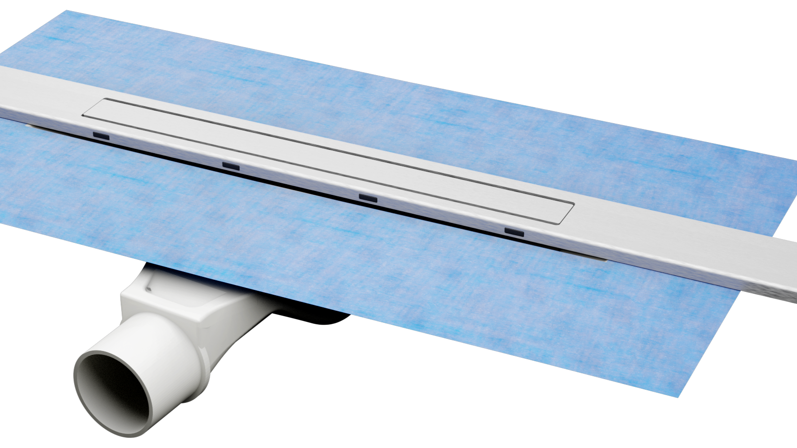 Duschrinne Pera Edelstahl geschliffen für bodengleiche Dusche