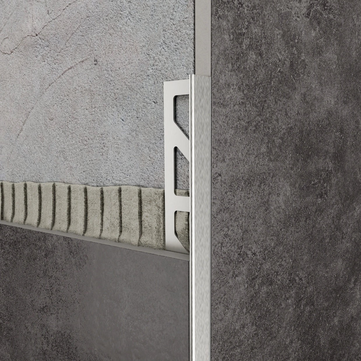 Kantenschutzprofil in für Außenecken & Treppen