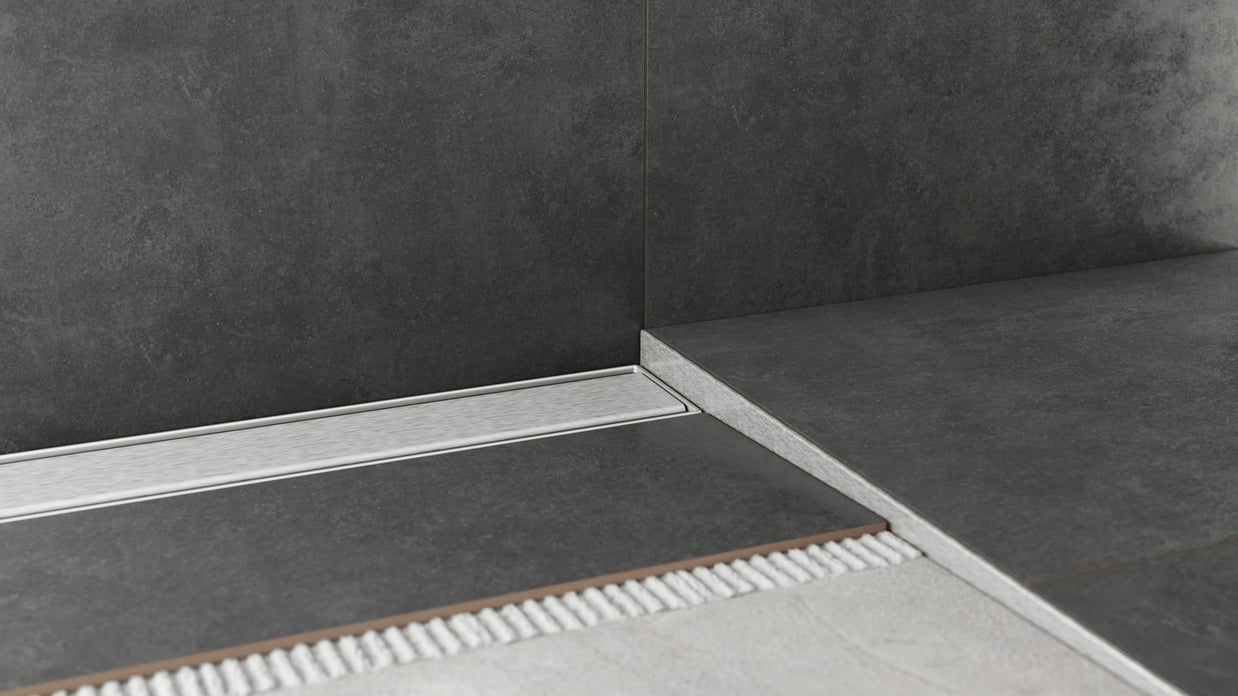 Gefällekeil Edelstahl für exakte Führung zur Duschrinne