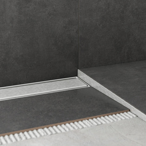 Gefällekeil Edelstahl für exakte Führung zur Duschrinne