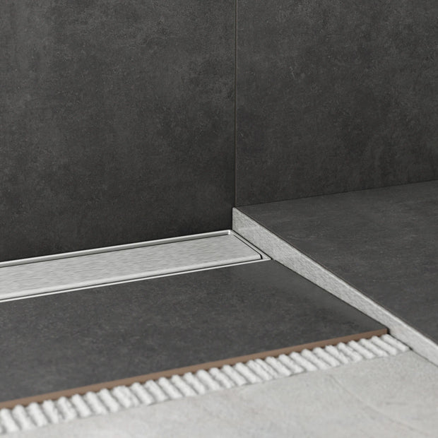 Gefällekeil Edelstahl für exakte Führung zur Duschrinne