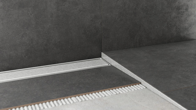 Gefällekeil Edelstahl für exakte Führung zur Duschrinne