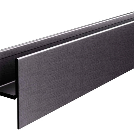 Gefällekeil anthrazit Edelstahl mit integrierter Glasaufnahme 2 %