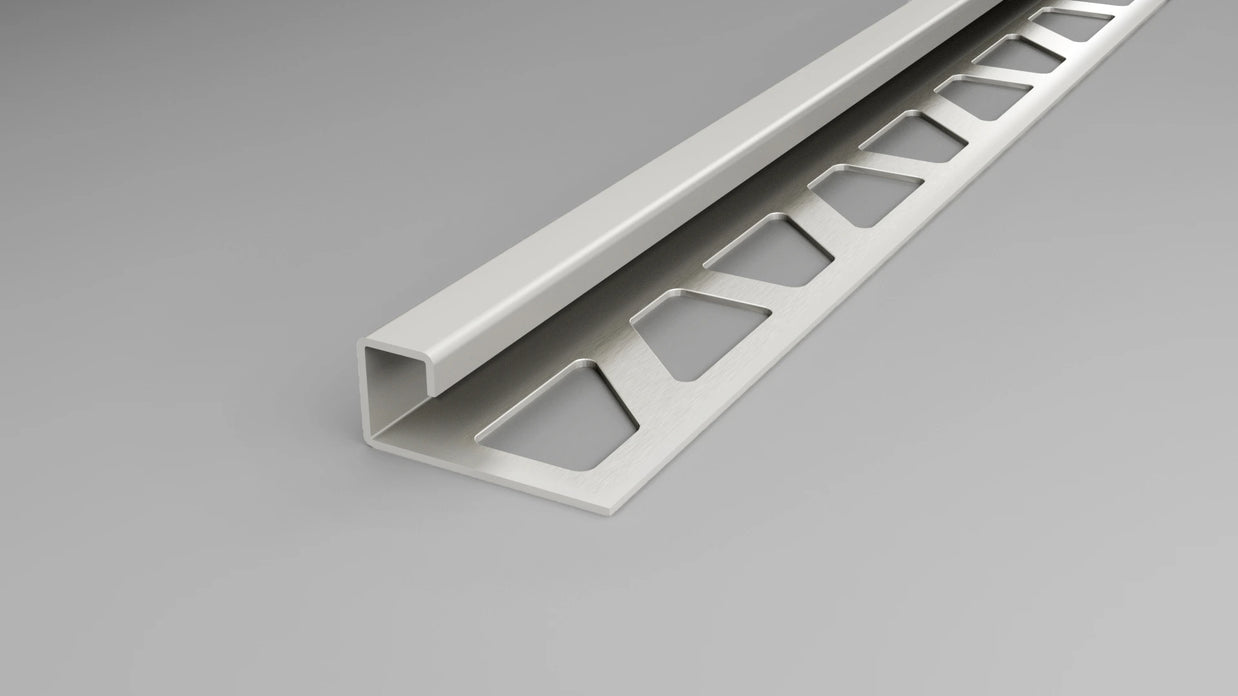 Quadratprofil Edelstahl glänzend für Fliesenkanten