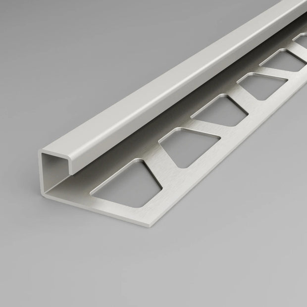 Quadratprofil Edelstahl glänzend für Fliesenkanten