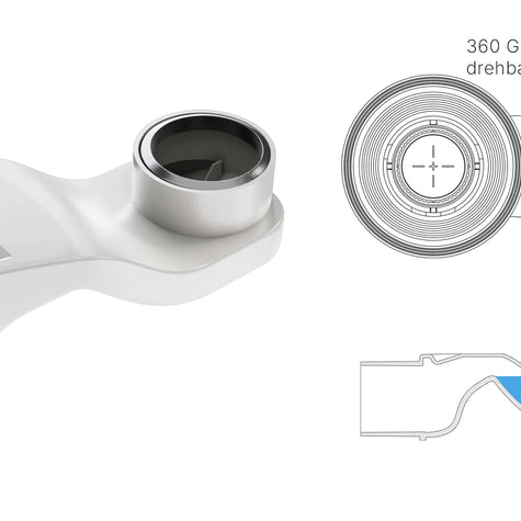 Siphon in Niedrigbauweise für Sanierungsdusche