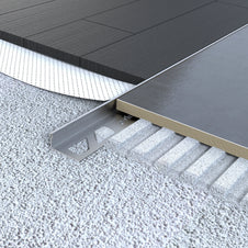 Winkelprofil aus Edelstahl V2A für Ecken, Treppen und stark beanspruchte Fliesenkanten