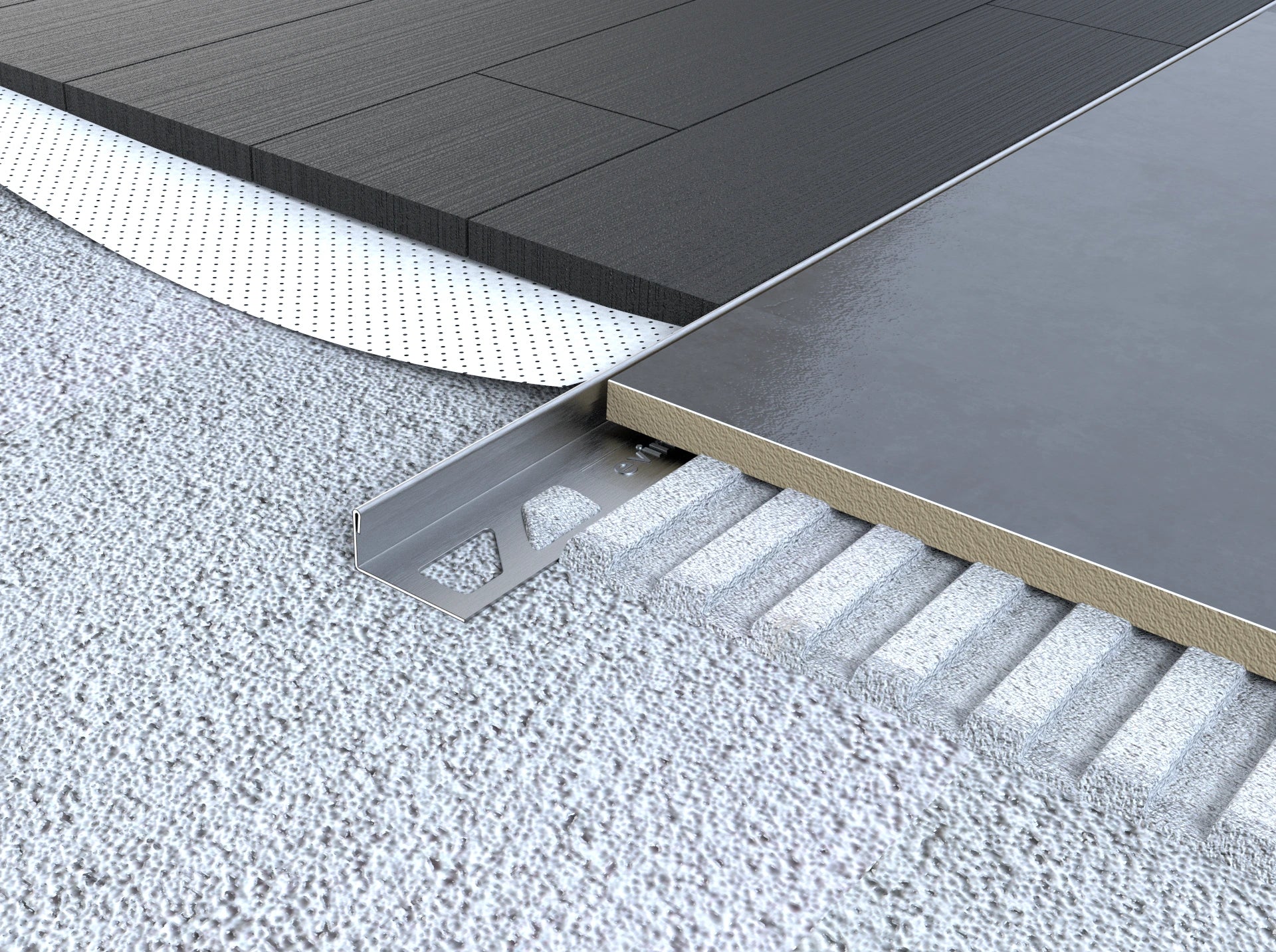 Winkelprofil aus Edelstahl V2A für Ecken, Treppen und stark beanspruchte Fliesenkanten