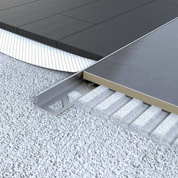 Winkelprofil aus Edelstahl V2A für Ecken, Treppen und stark beanspruchte Fliesenkanten