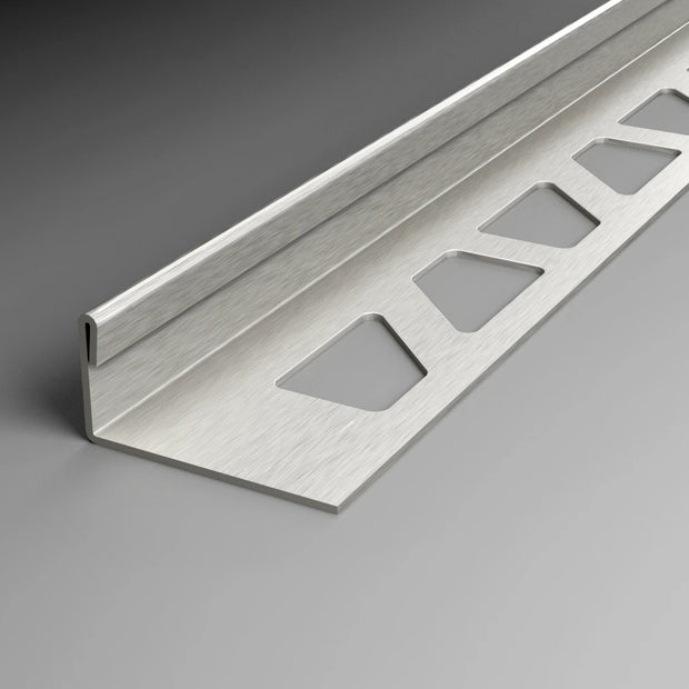 Winkelschiene Edelstahl V2A matt geschliffen für Fliesenkantenschutz